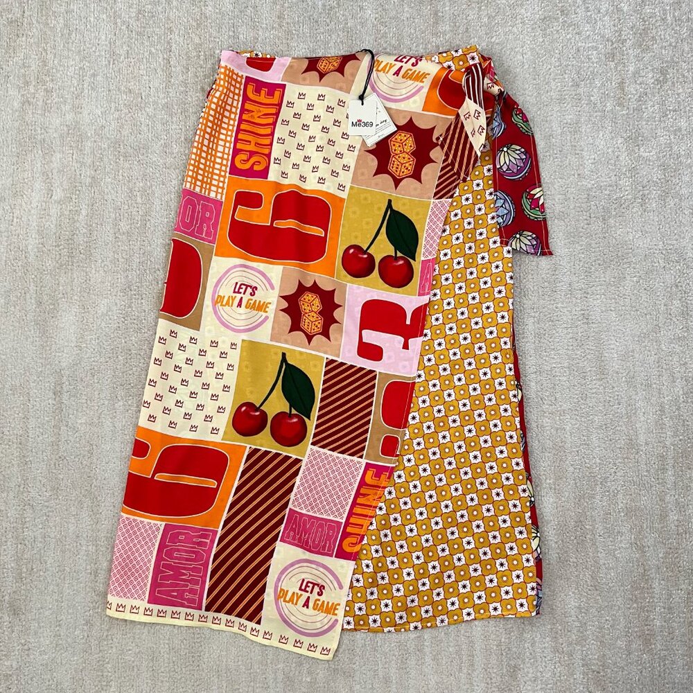 NWT Me369 Ambar Lucky Me Wrap Skirt S